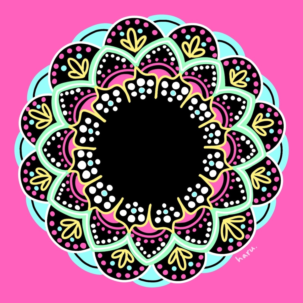 イメージに合わせたポップ曼荼羅アートを描きます 世界にひとつのポップ曼荼羅アートをオーダーしてみませんか？ イメージ1
