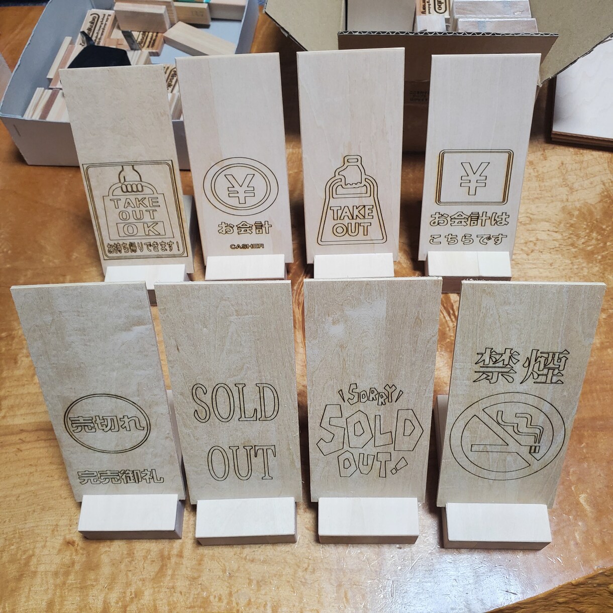 木製のネームタグ作れます ボトルタグやゴルフのネームタグ名前のキーホルダーも イメージ2