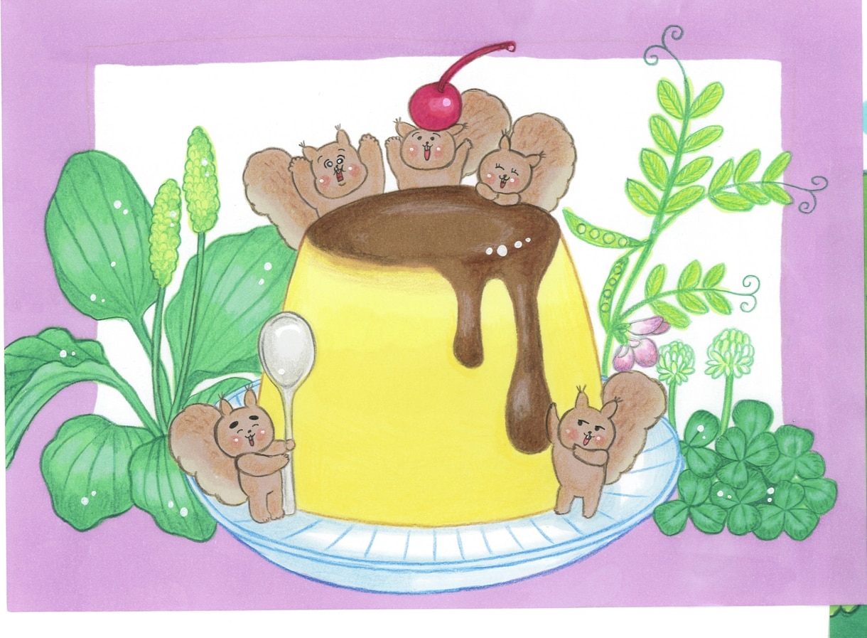 絵本風柔らかい手描きの一枚絵を描きます 表紙や挿絵、記念品やプレゼントにぴったりな絵本風イラストです イメージ10