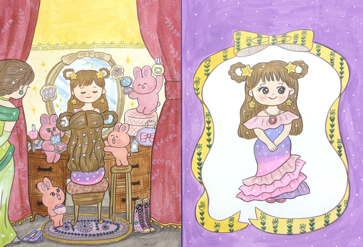 完全手描きイラスト！あなたのお話を絵本にします 元・絵本出版社の編集者が、あなたが考えたお話を絵本にします！ イメージ5