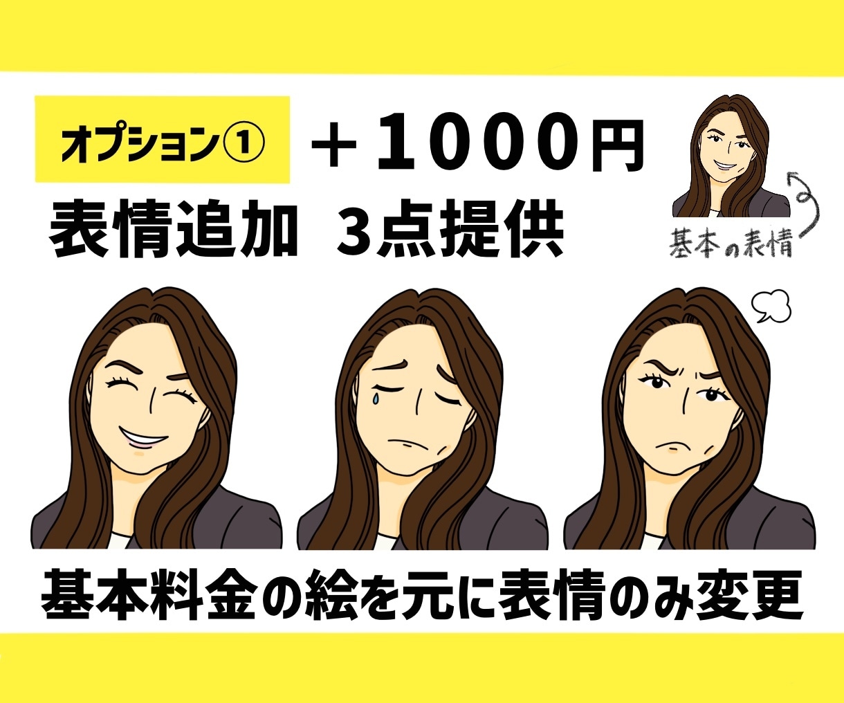 ビジネスで使えるシンプル似顔絵アイコンを作成します ほどよく似ている似顔絵でSNS、ブログ、名刺の印象度アップ！ イメージ3