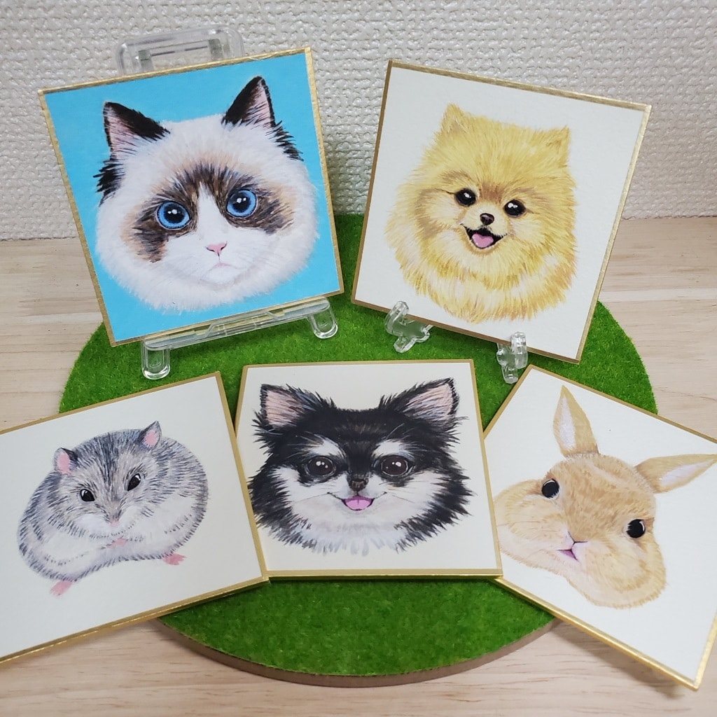 写真を元に動物のイラストをお描きします 愛犬•愛猫等"うちの子"又は好きな動物のミニサイズイラスト イメージ1