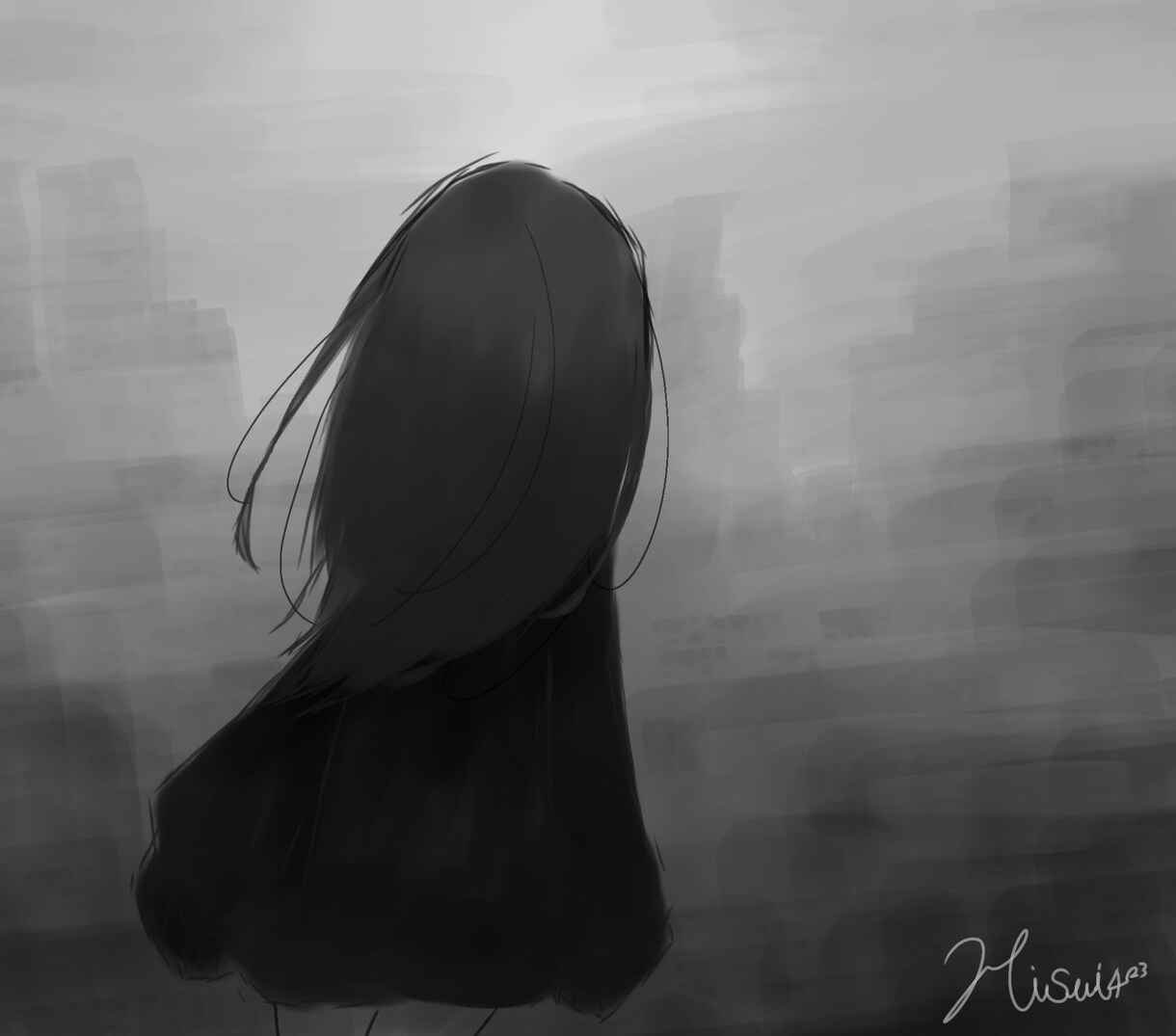 幻想的な後ろ姿。アイコン描きます 他では少ない、後ろ姿だけのイラスト依頼! イメージ6