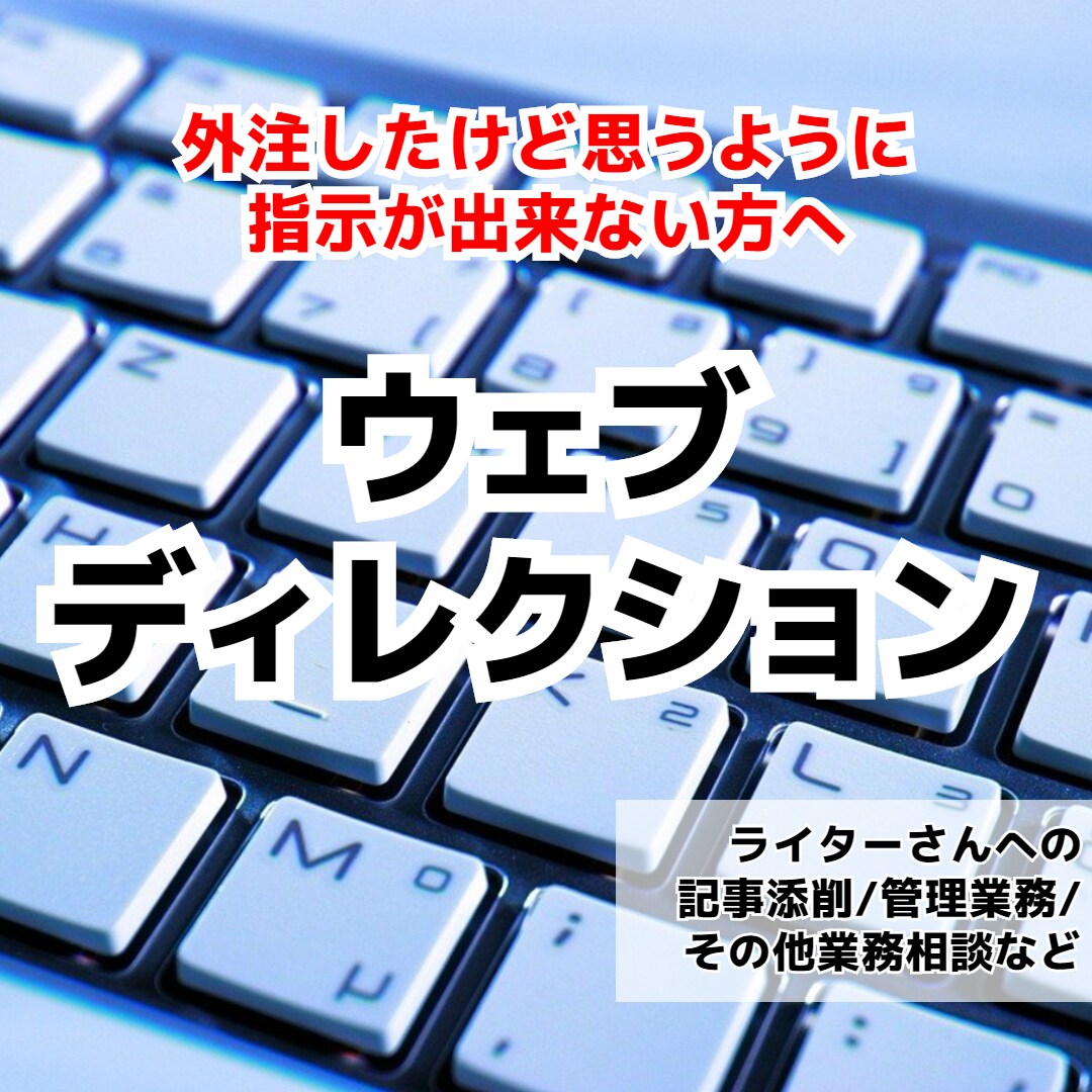 1か月契約・ブログ執筆ディレクター行います ライター育成の時間がない、苦手な方へ イメージ1