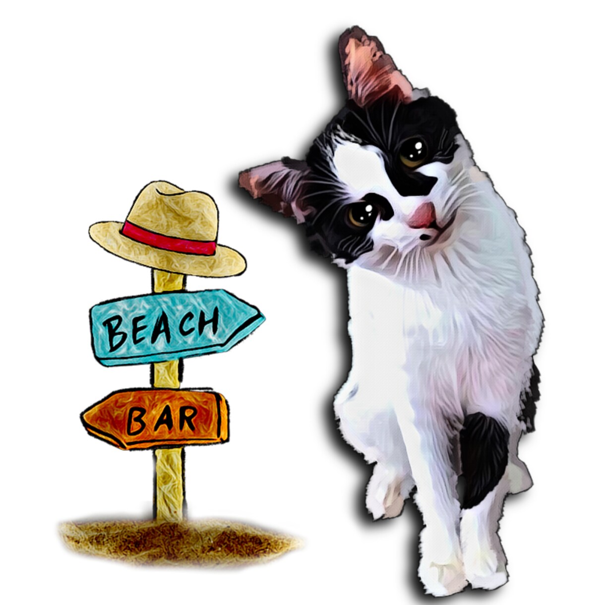 猫ちゃんのお写真から素敵なイラスト作成します オリジナルアートからグッズ化も可能です イメージ2