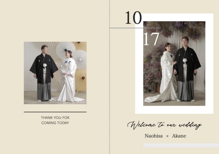 結婚式の席次表・プロフィールブック制作します フルオーダー、セミオーダーで自分好みに制作したい方にオススメ イメージ3