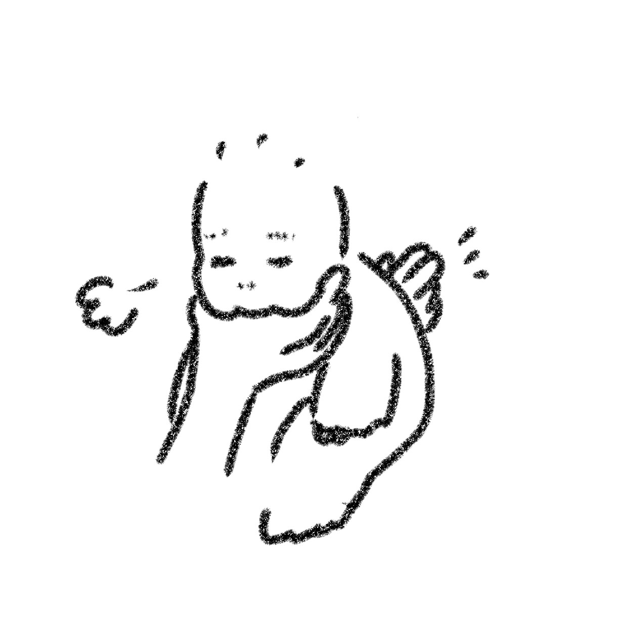 白黒◎お子さまイラスト描きます Xで掲載しているテイストです♪SNSアイコン、記念品に！ イメージ4