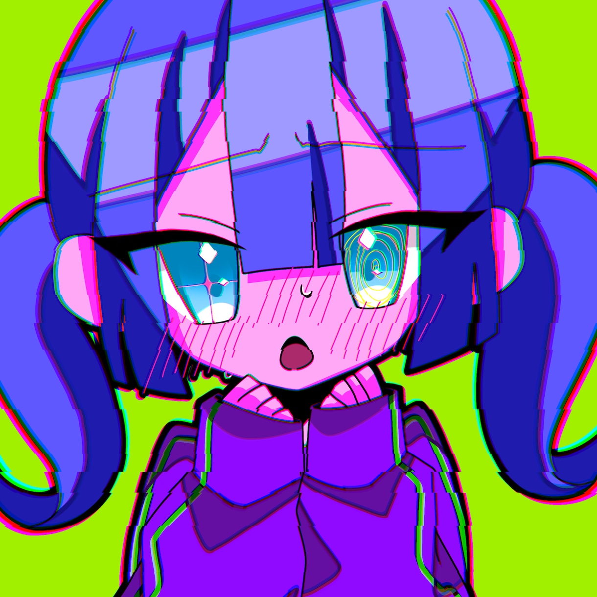 かっこかわいいSNSアイコンを描きます サブカル系、地雷系のかっこかわいい子をお描きします！ イメージ5