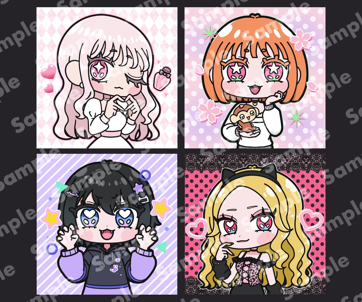 ポップ★キュートなアイコンでSNSを目立たせます SNS・ブログに！パッと目を引くデフォルメイラスト★ イメージ9
