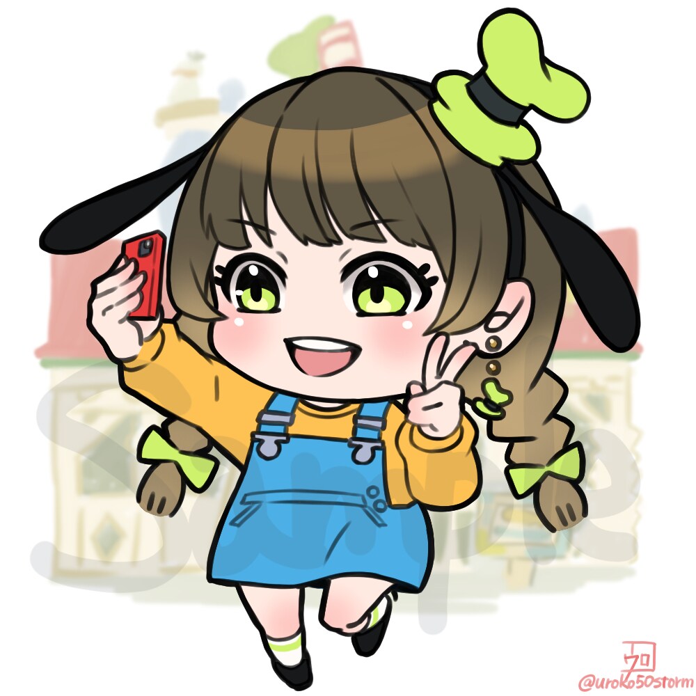 可愛ミニキャラお描きします 自分やオリジナルキャラをミニキャラにしたい方におすすめ！ イメージ2