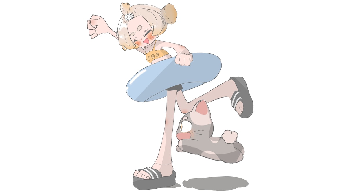 味のある絵柄でオリジナルイラスト描きます SNS・サムネイルなど！ジト目が可愛い！商用利用◎ イメージ3
