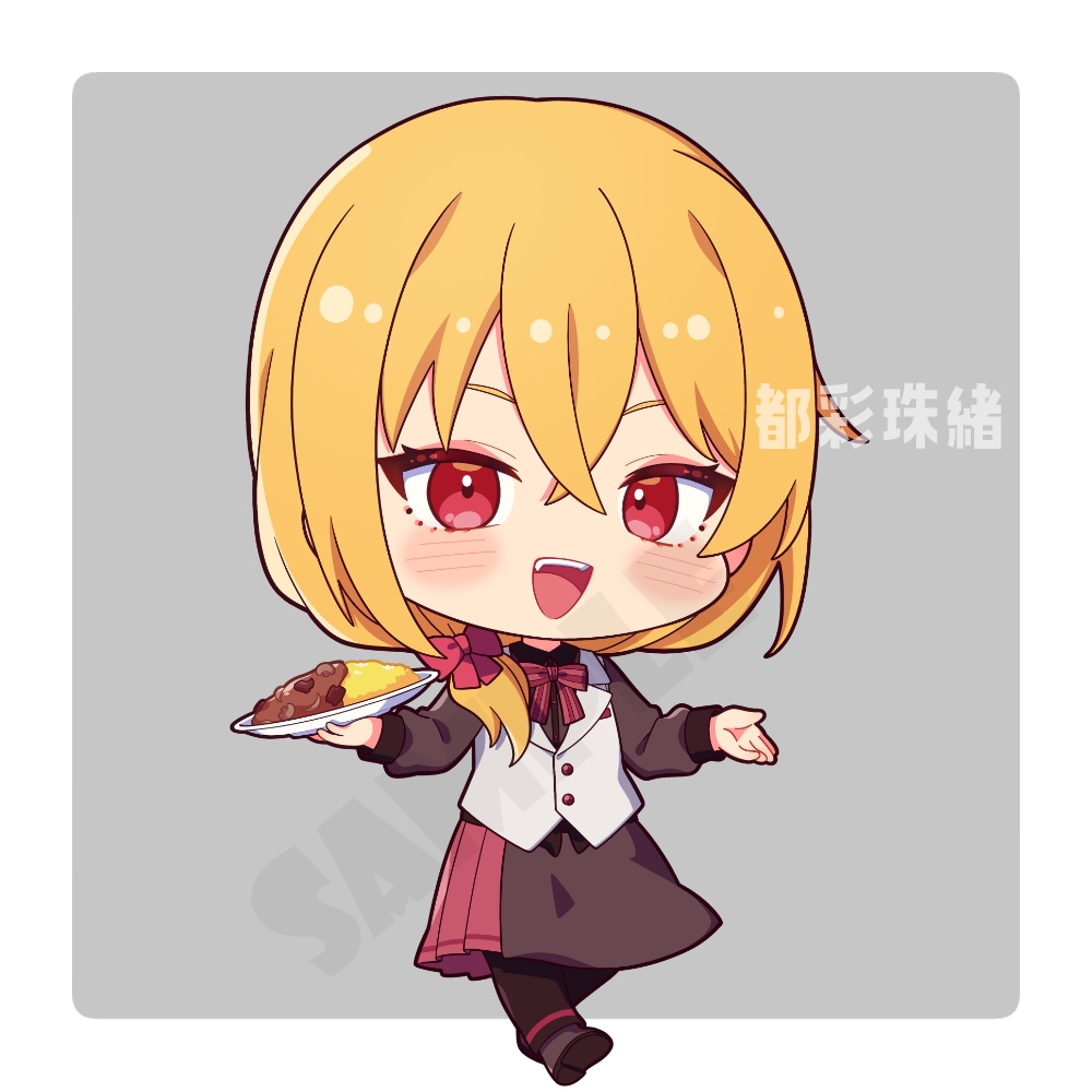 パッと目を惹くミニキャラSDイラストお描きします グッズや配信等に使える可愛い2頭身イラストはいかがですか？ イメージ3