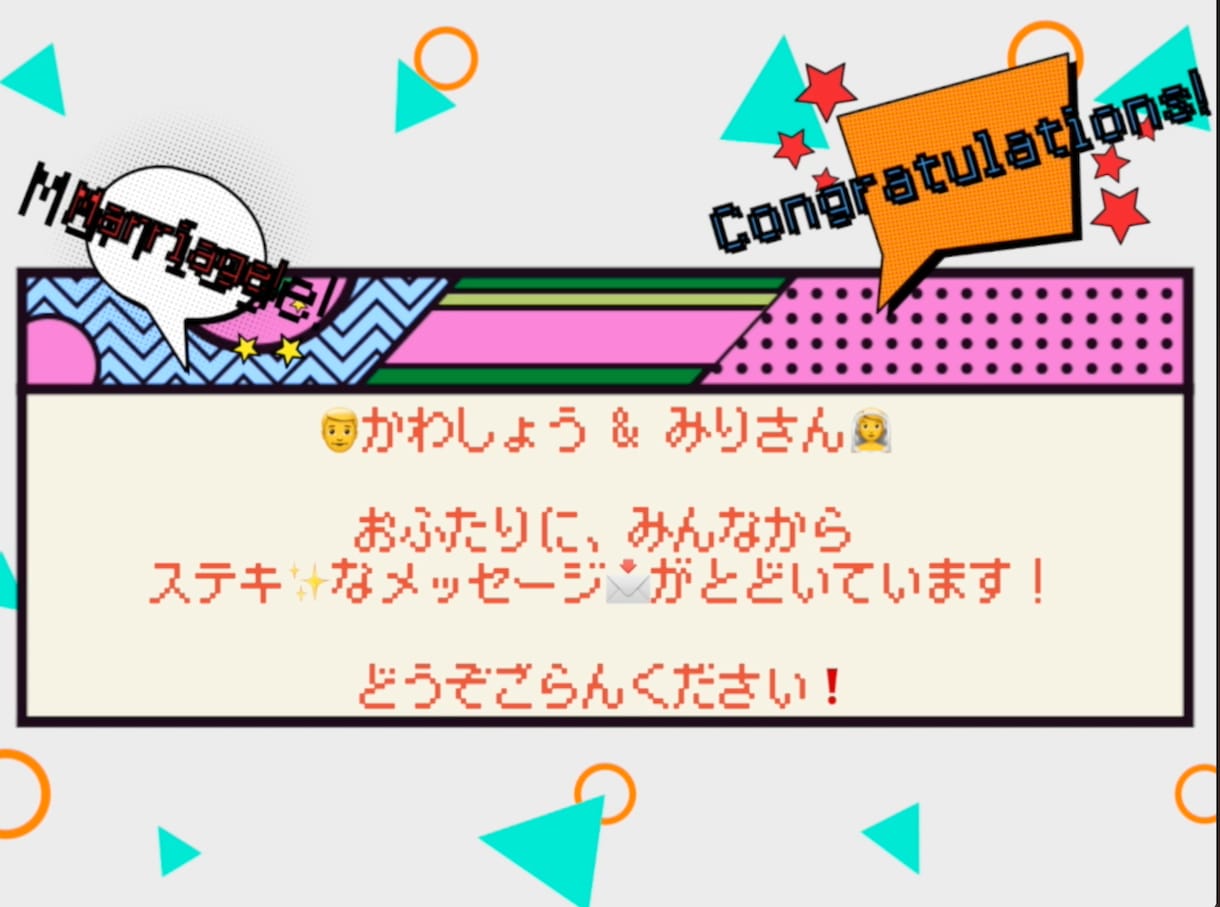 結婚式の余興動画作成、オーダーメードで対応します 有料フォントや有料エフェクトを使った本格的な動画です！ イメージ2