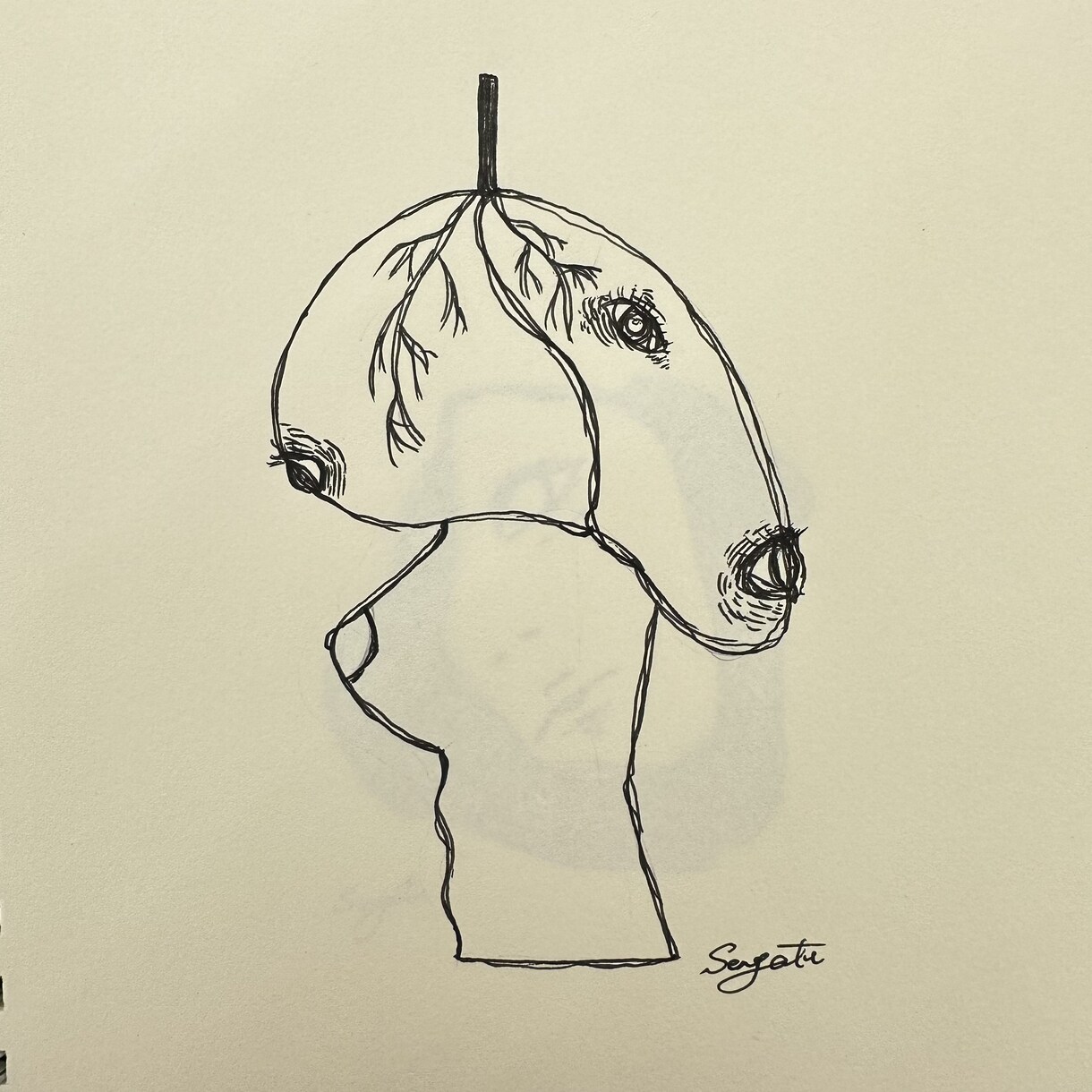 独特な世界観のイラストを描きます キャンバスや色紙にイラストを描きます。 イメージ7