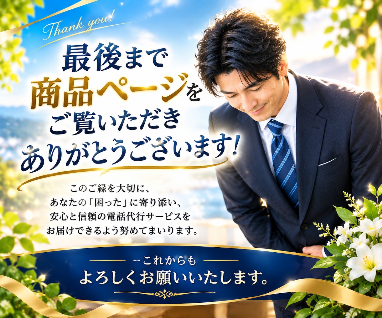経験豊かなミドル男性がキャンセル連絡の代行をします 飲食店|病院|美容院他|電話が苦手な方に代わりご対応致します イメージ7