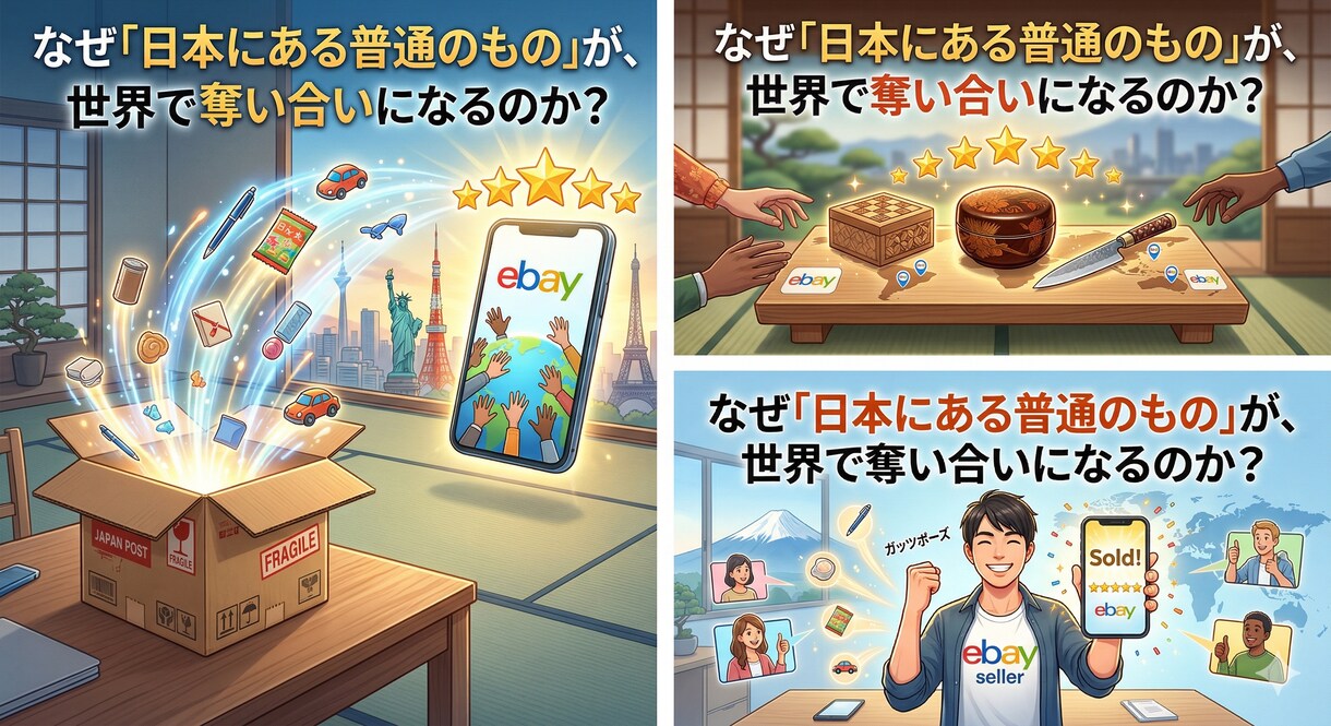 eBay初出品ある物を売って評価を稼ぐコツ教えます 身近なお宝10選と画像保存の裏技特典で最速スター イメージ1