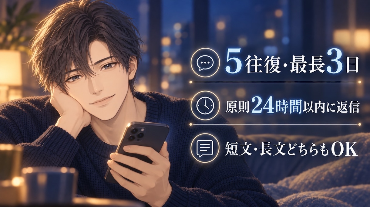 言えない気持ちを5往復チャットでお聴きします 返信を急かさず、あなたのペースでそっと寄り添います イメージ2