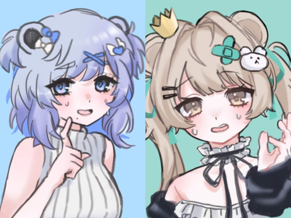 格安でかわいいイラスト・アイコン描きます その子らしさ、ぎゅっと詰め込みます。 イメージ1