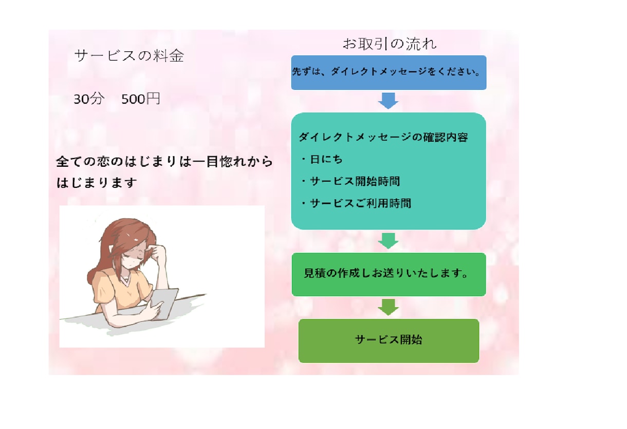 全ての恋のはじまりは一目惚れからはじまります 恋のお力になれれば幸いです!! イメージ1