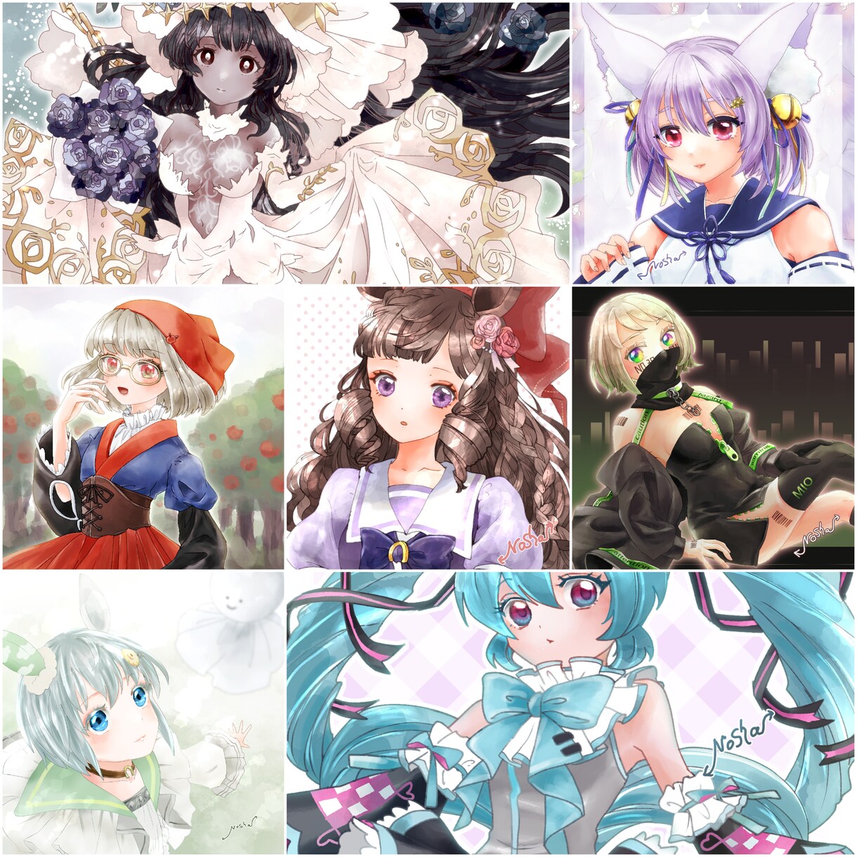 キャラクターイラスト描きます ★アイコンやヘッダー、配信画面などを華やかに！ イメージ1