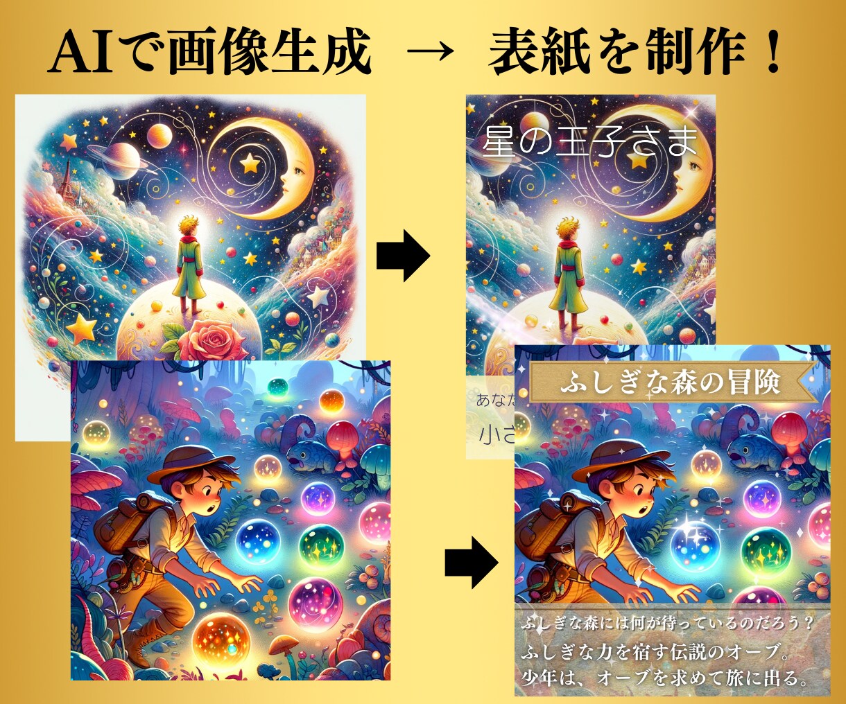 電子書籍（Kindleなど）の表紙をデザインします AIの創造力 × 豊富な経験で印象に残る表紙へ！ イメージ2