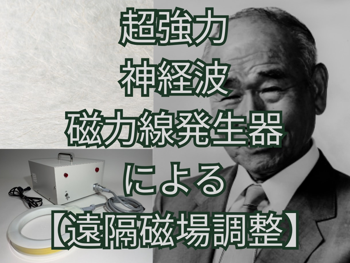 発明王政木博士の神経波磁力線で遠隔ヒーリングします 遠隔ヒーリング・波動調整・生体磁場調整・能力開発・周波数 イメージ1