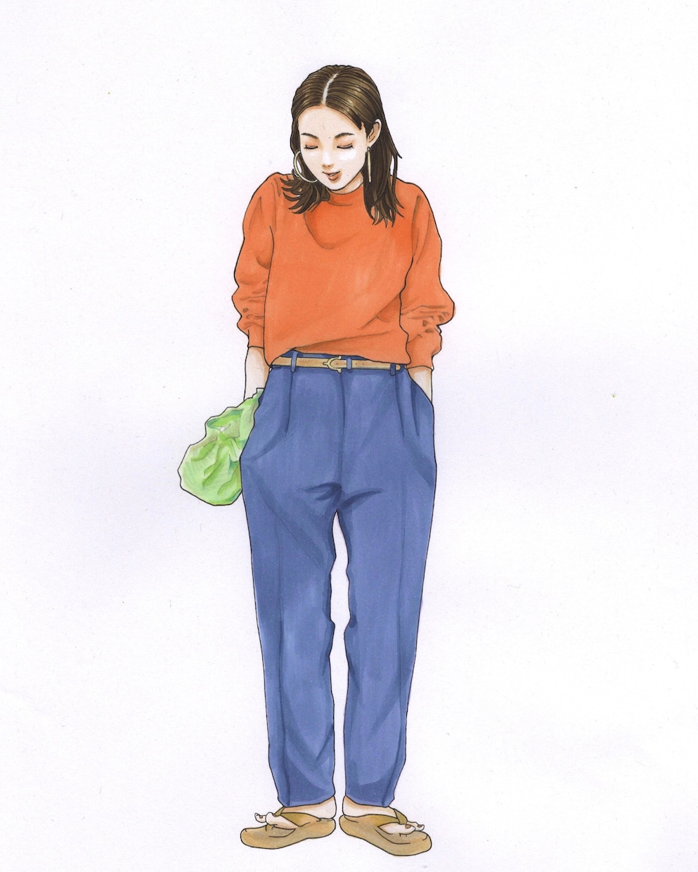 オシャレなファッションイラストお描きいたします 【飾りたくなるオシャレイラスト】 イメージ2