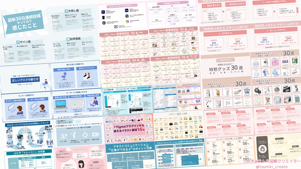 ぱっと目を引く！シンプル図解作成します SNS・コンテンツ用・企画プレゼント配布などの用途に イメージ8