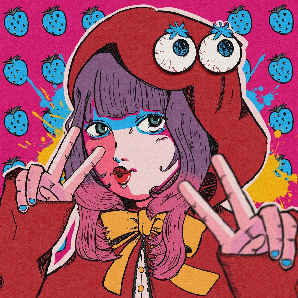 レトロでホラー！個性強めな奇妙なイラスト描きます レトロホラーコミックのような奇妙な世界へようこそ イメージ7