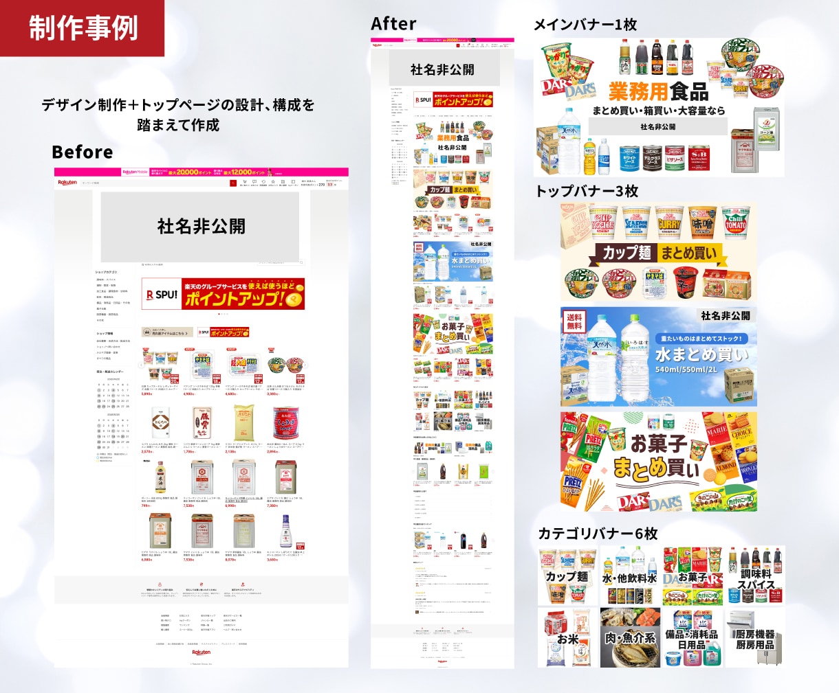 楽天ECサイト｜トップページデザイン制作します 第一印象を整え集客と回遊率を改善！成果につながる制作提案 イメージ5