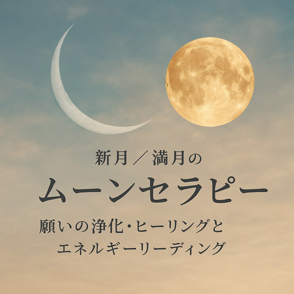 新月／満月のムーンセラピーをします 新月｜「願いの種まき」  満月｜「手放しと感謝の浄化」 イメージ2