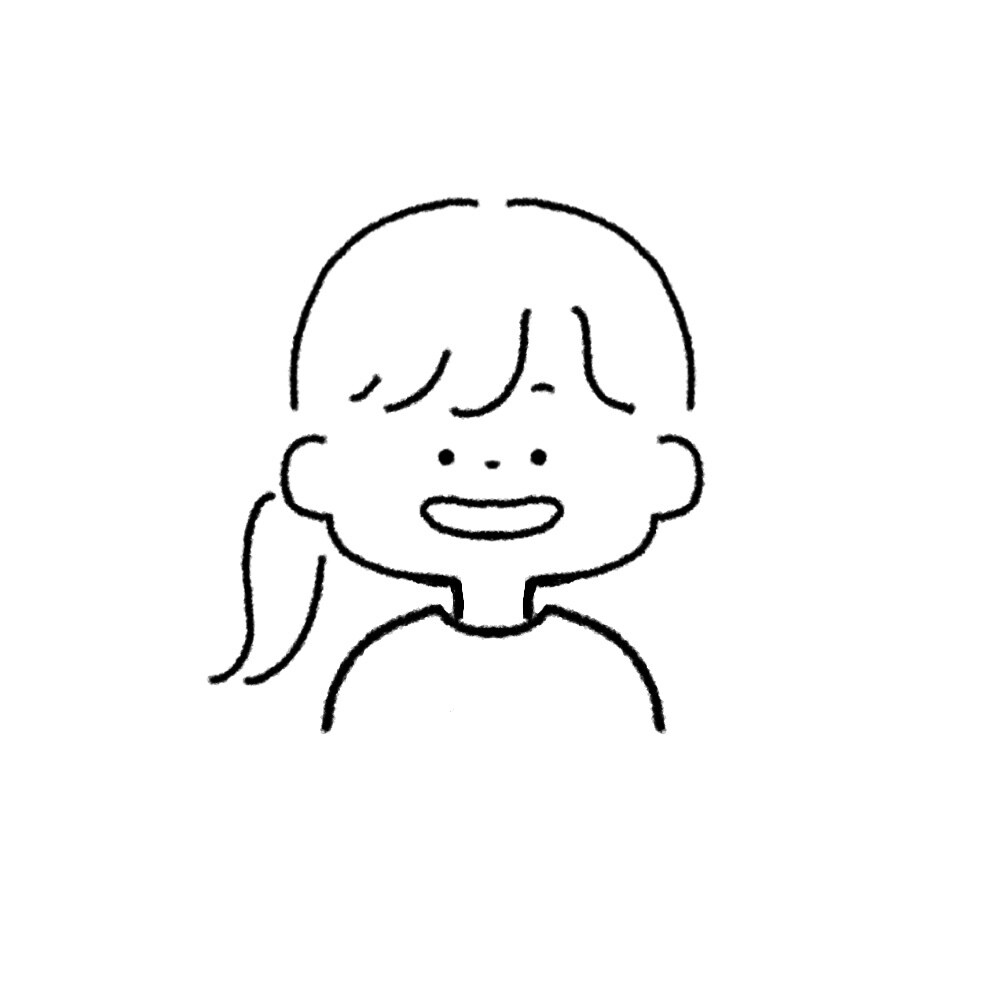 商用◎！ゆるかわいいアイコン描きます シンプルで優しげなイラスト似顔絵^^ 【モノクロ】 イメージ8