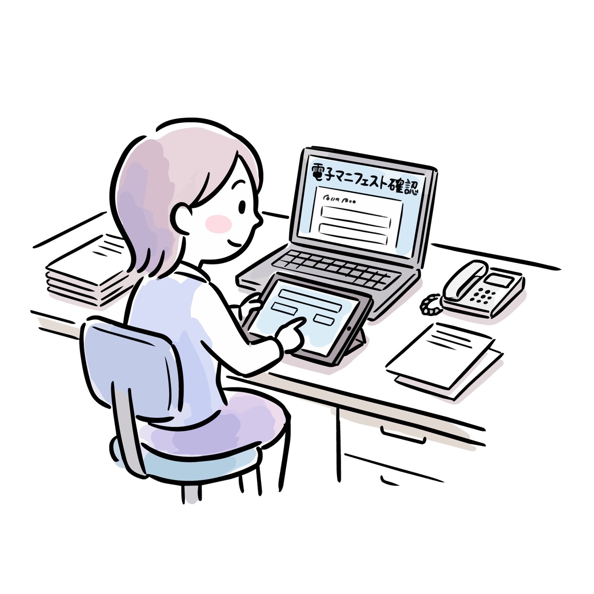 現役女性施工管理が皆さまの事務作業をサポートします スマホで完結も可能！建設業専門のオンライン事務サポートです。 イメージ3