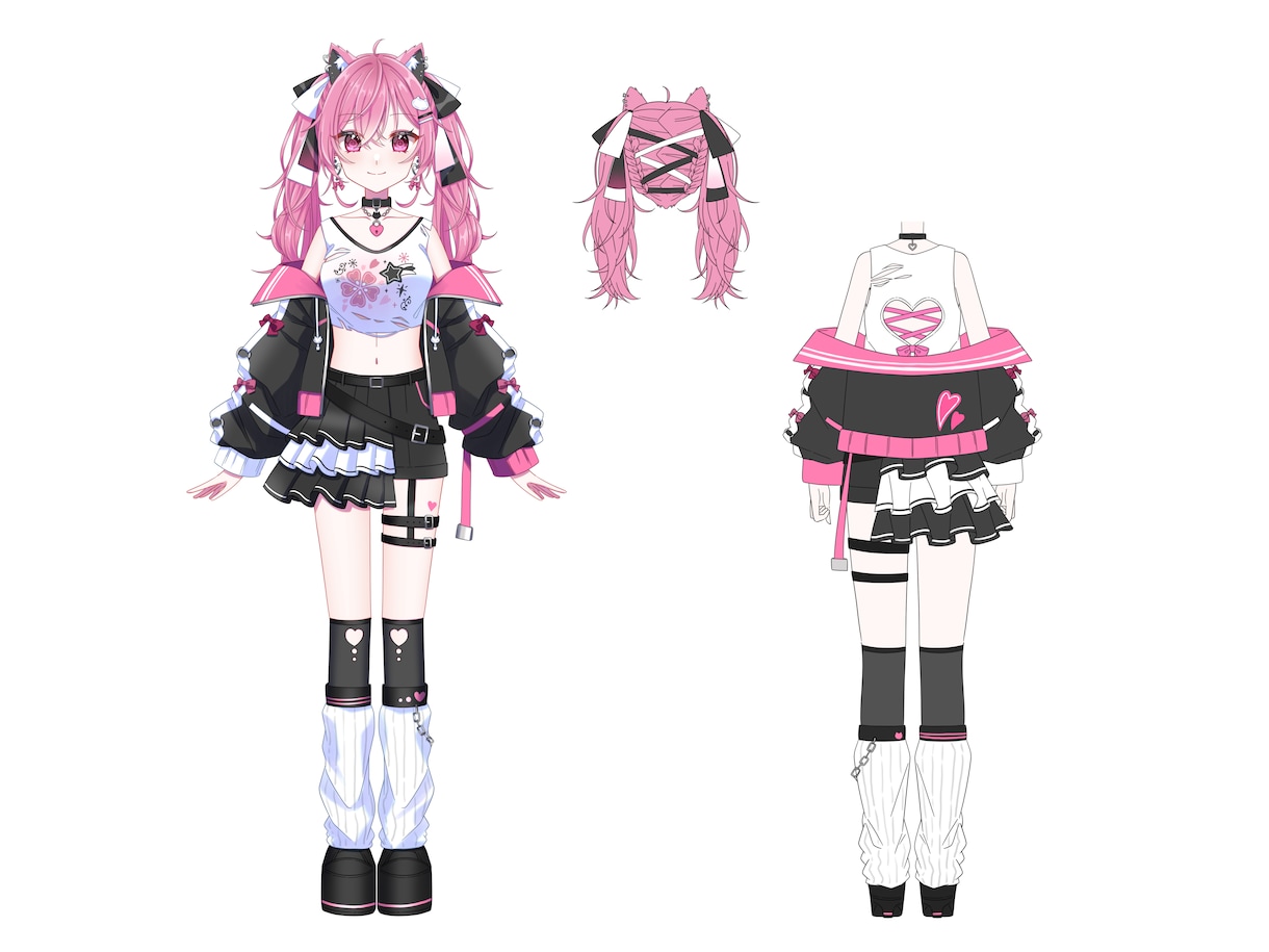 衣装デザイン制作いたします VTuberさん衣装、キャラクター衣装デザインします！ イメージ8