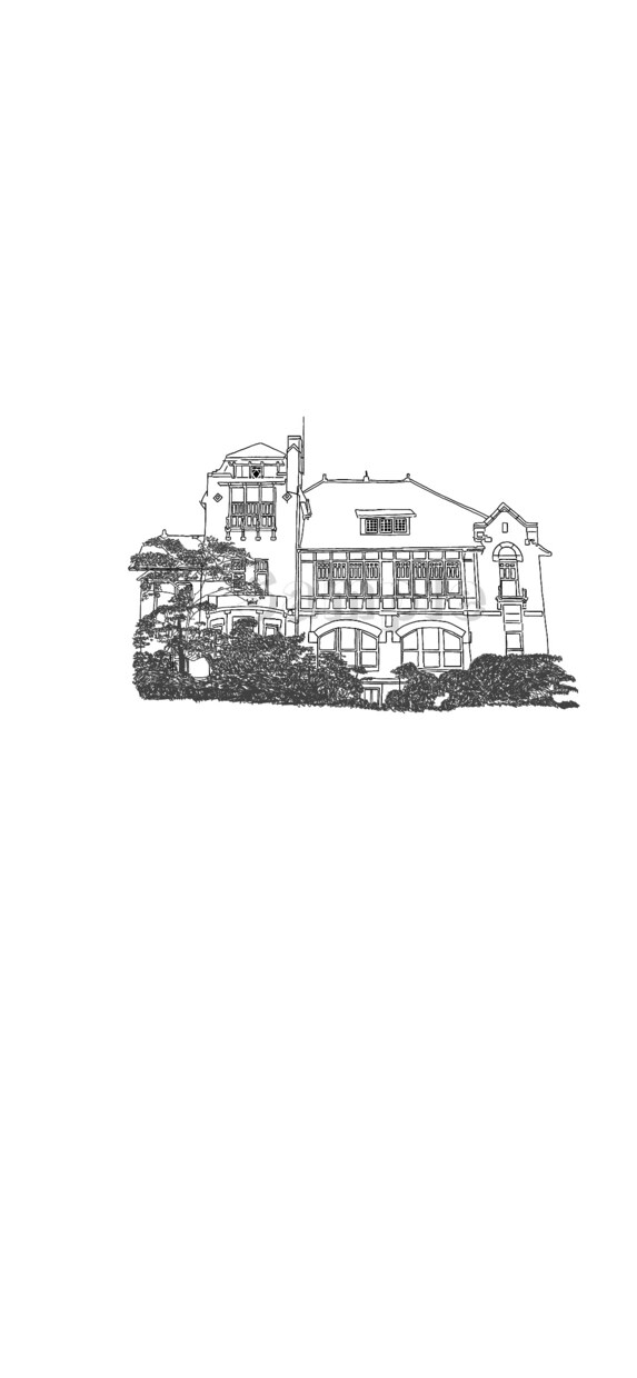 風景や建物（結婚式場）の外観内装の線画を作成します 自身の結婚式ペーパーアイテム作成経験を活かした線画イラスト イメージ8