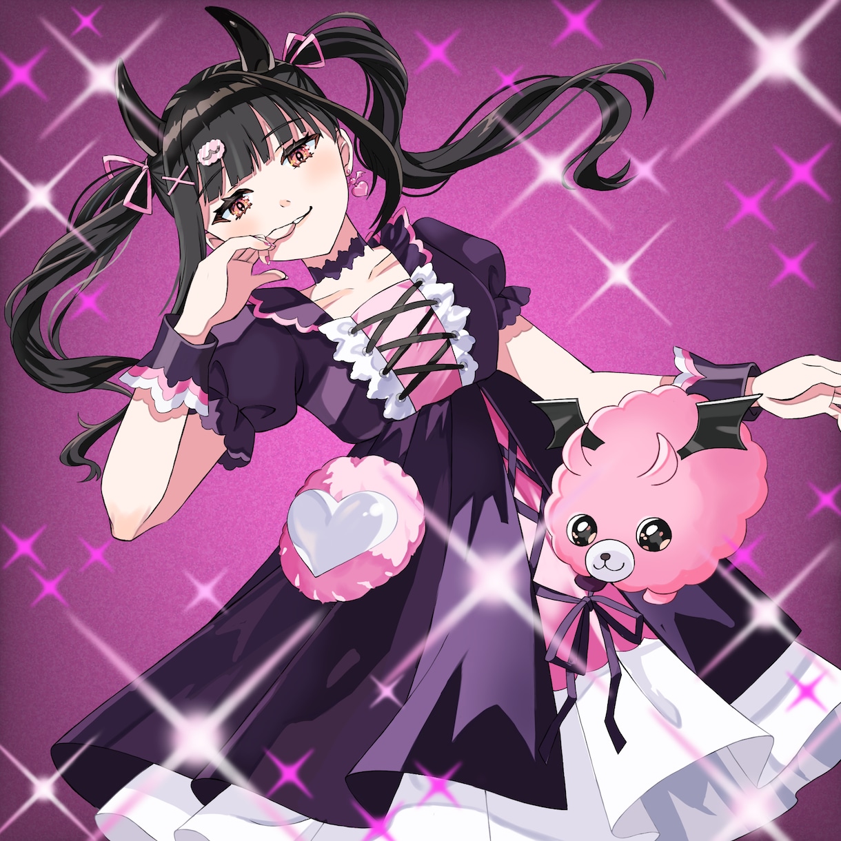 オリジナル、ボカロジャケットイラストお描きします インパクトのあるイラストで楽曲のイメージを再現！ イメージ2