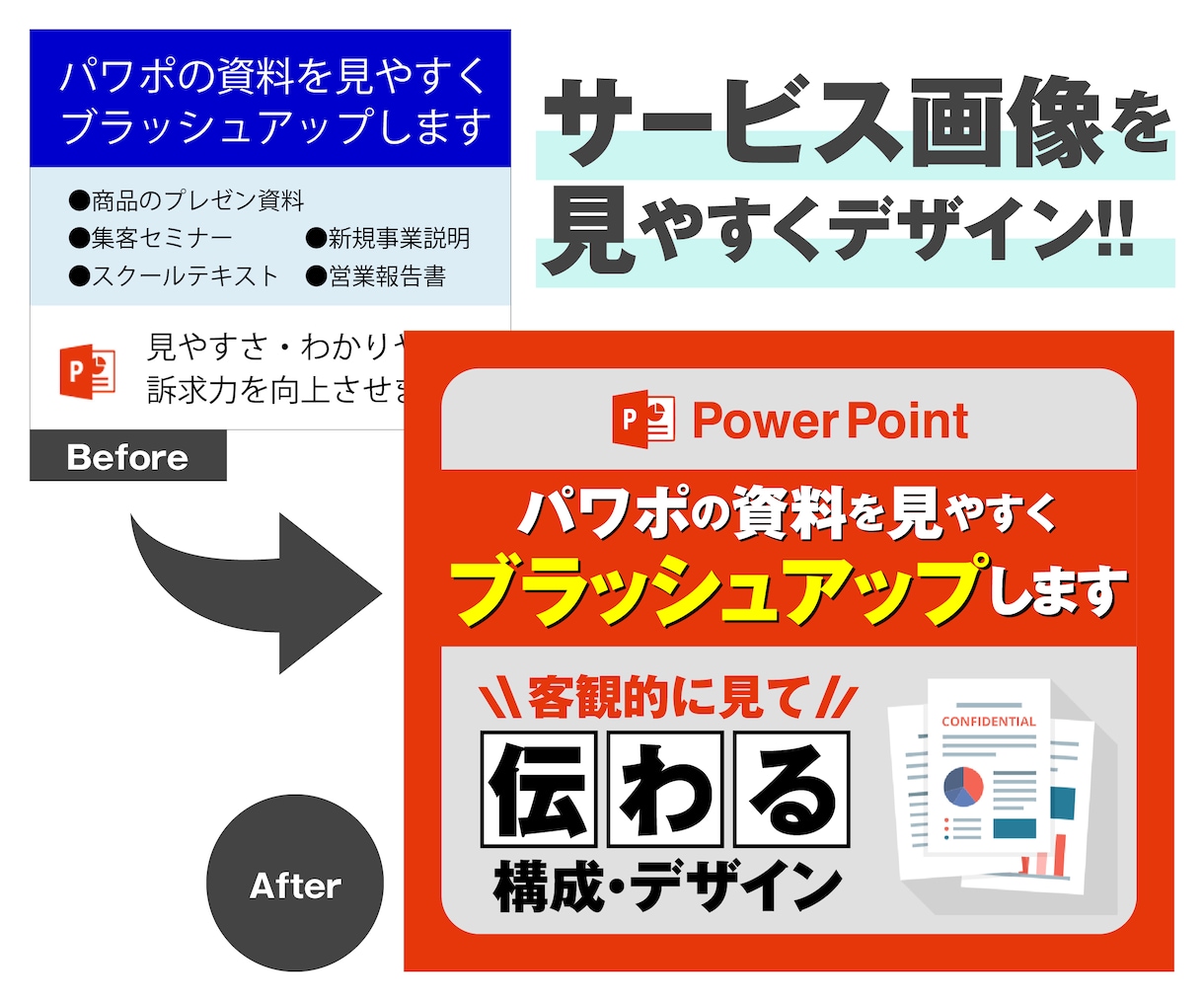 サムネイルのプロが「ココナラの商品画像」作ります 目立ってタップされやすい！内容が一目で伝わるサービス画像に。 イメージ2