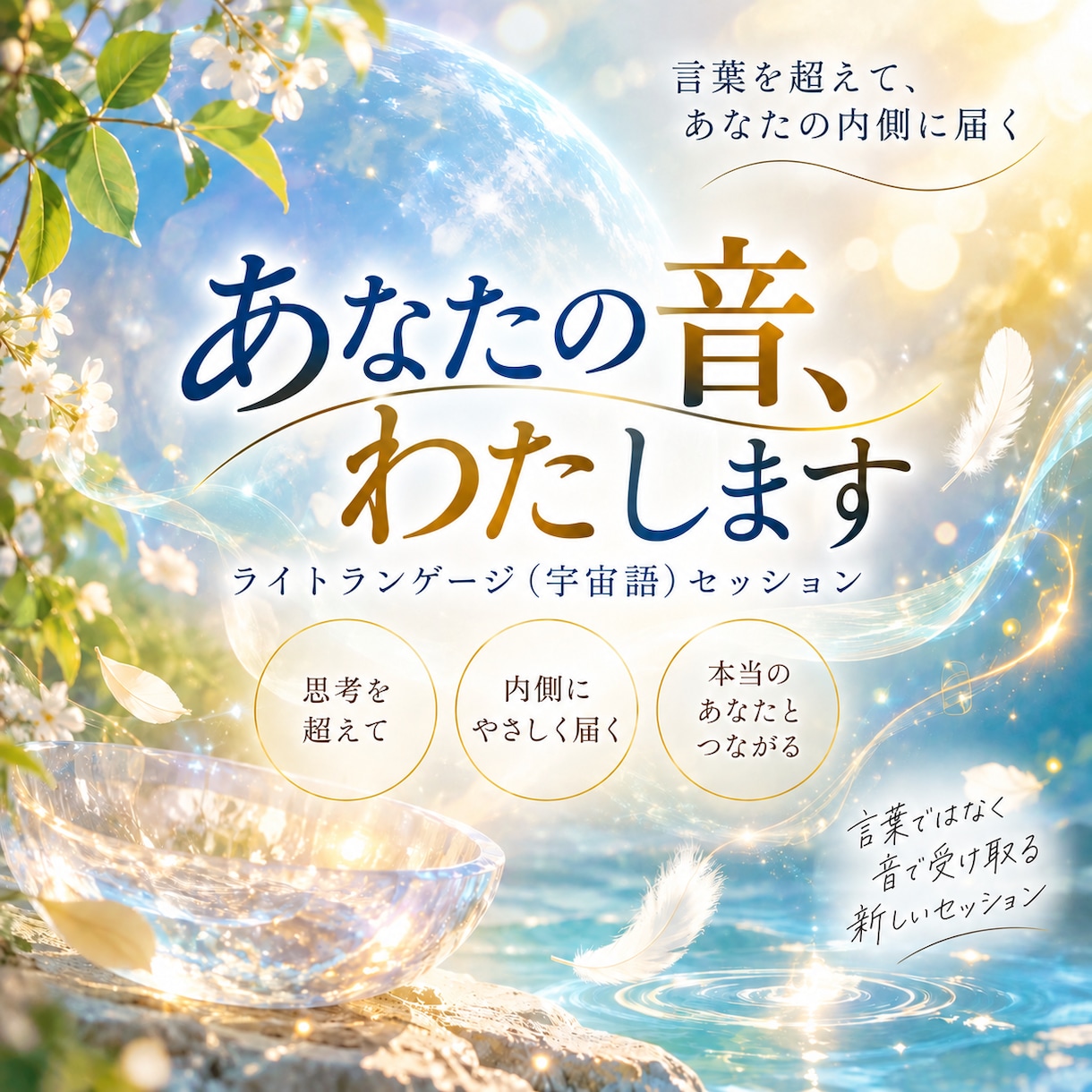 あなたの音、お渡しします ハイヤーセルフのメッセージをライトランゲージでお伝えします イメージ1