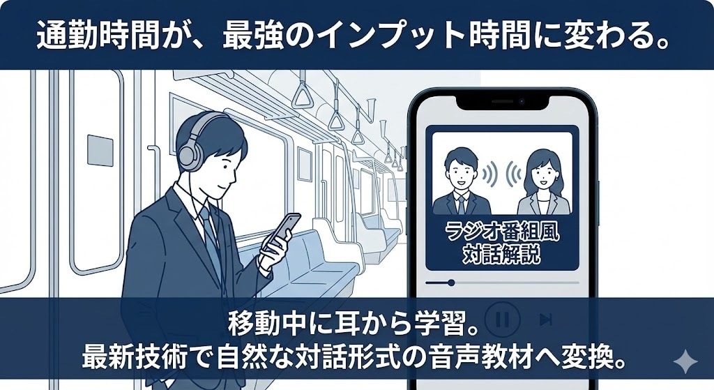 大量の社内資料を要約図解と聴く研修教材へ変換します 読みきれないマニュアル・論文を0秒で脳内インプットできる形へ イメージ2