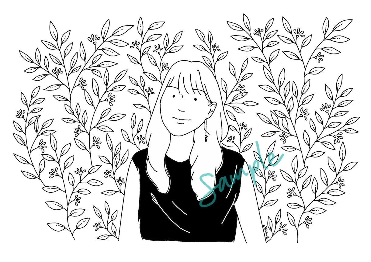 シンプルゆるかわ似顔絵を制作します 家族、ペット、マイホームなどあなたの「大切」をイラストに。 イメージ4