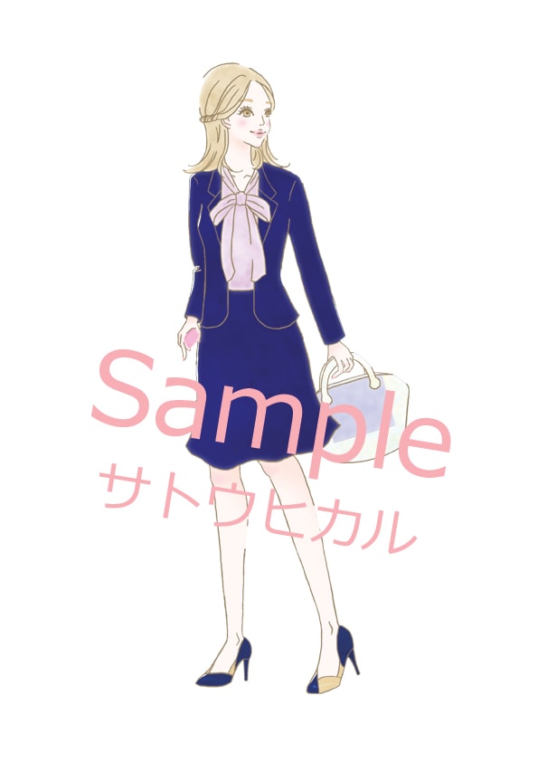 オシャレなイラスト(女の子)を描きます 美容系、ファッション系等に♪大人の女性向けガールズイラスト！ イメージ3