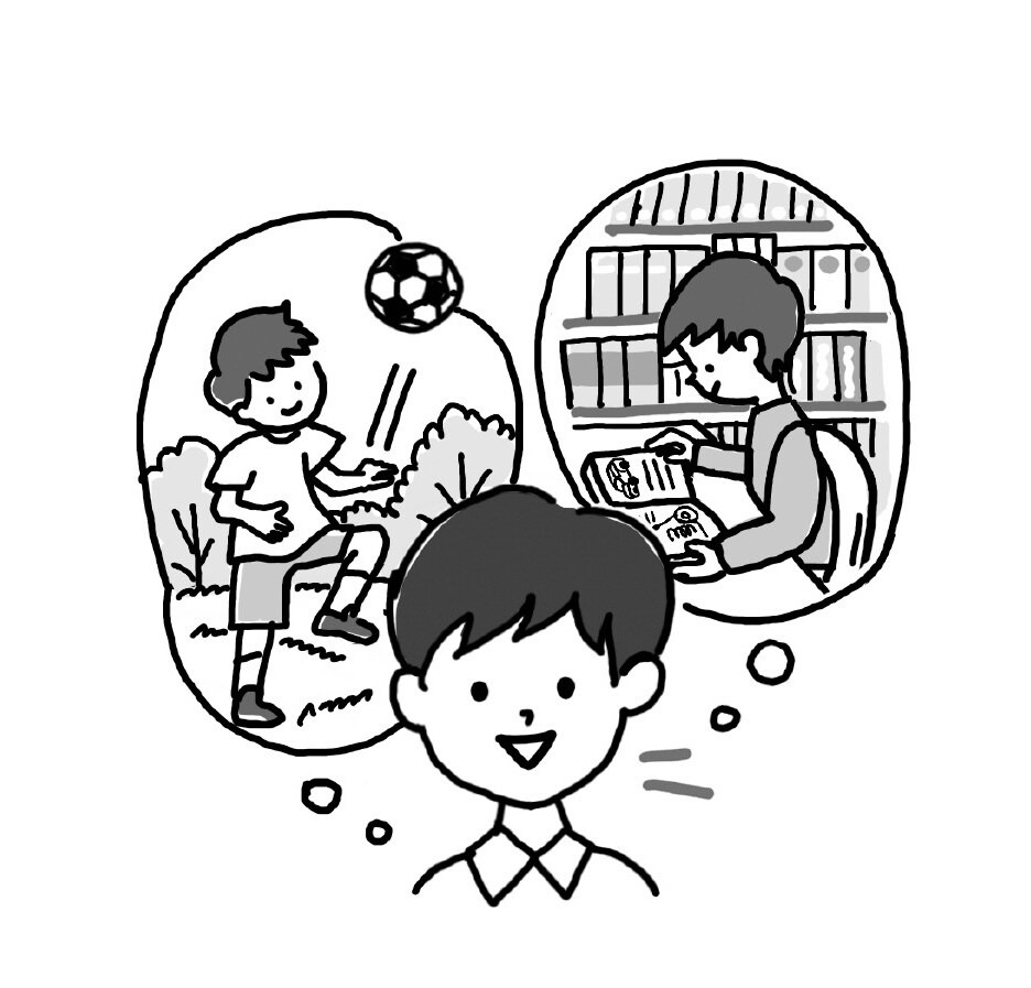 教育系モノクロカットイラスト描きます 教材や子どもの為の小さなモノクロカット イメージ1