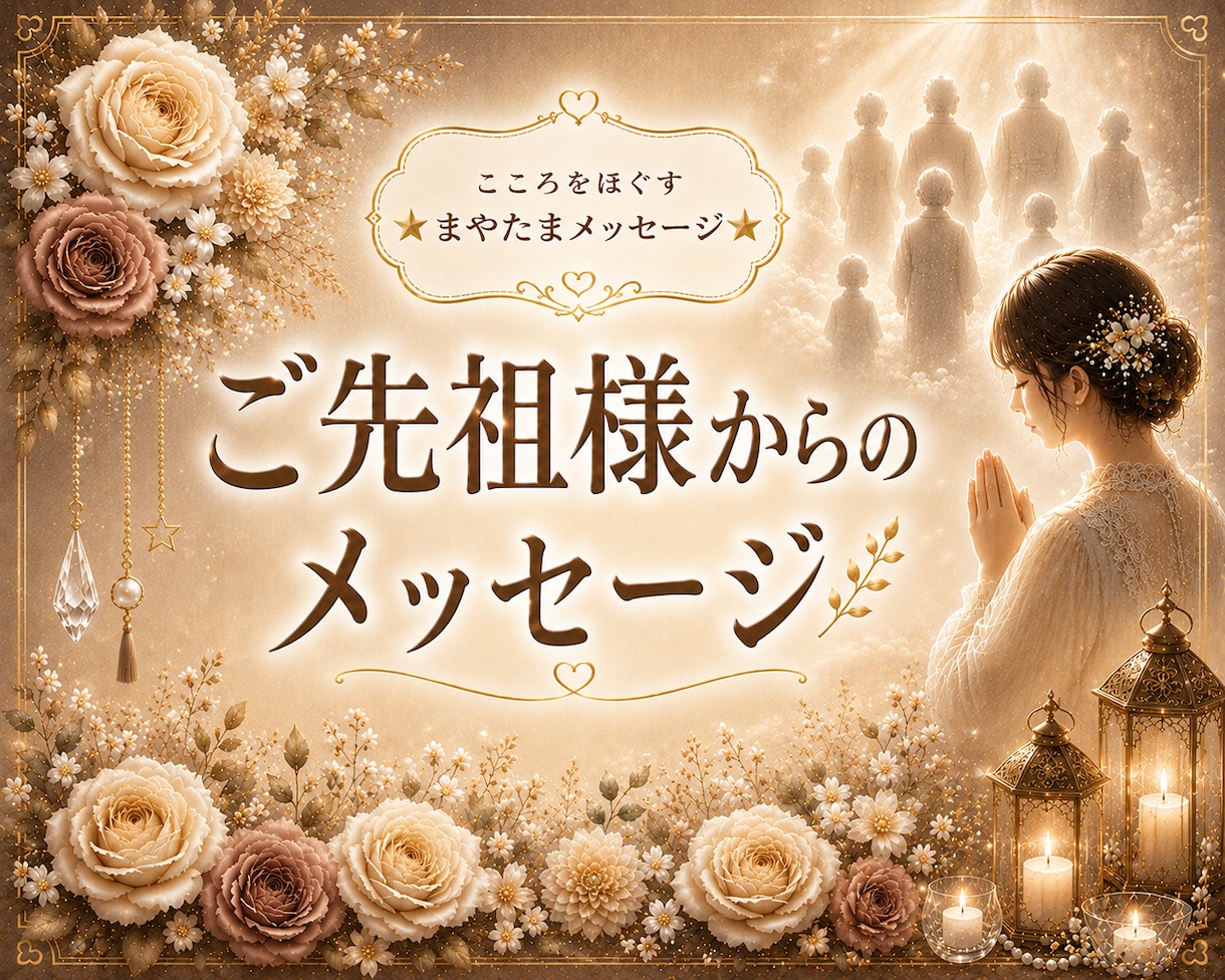 ご先祖さまのお名前から“愛と守り”を読み解きます ☆見えない愛に気づいた時、人生は少しずつ動き始めます♪ イメージ1