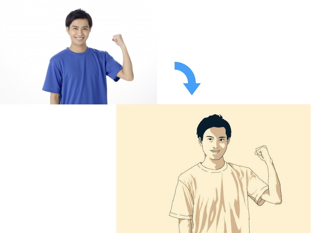 最短即日！アイコンに使えるクールな似顔絵を書きます 似てるけど似すぎない、丁度いいアイコンを作成します イメージ3