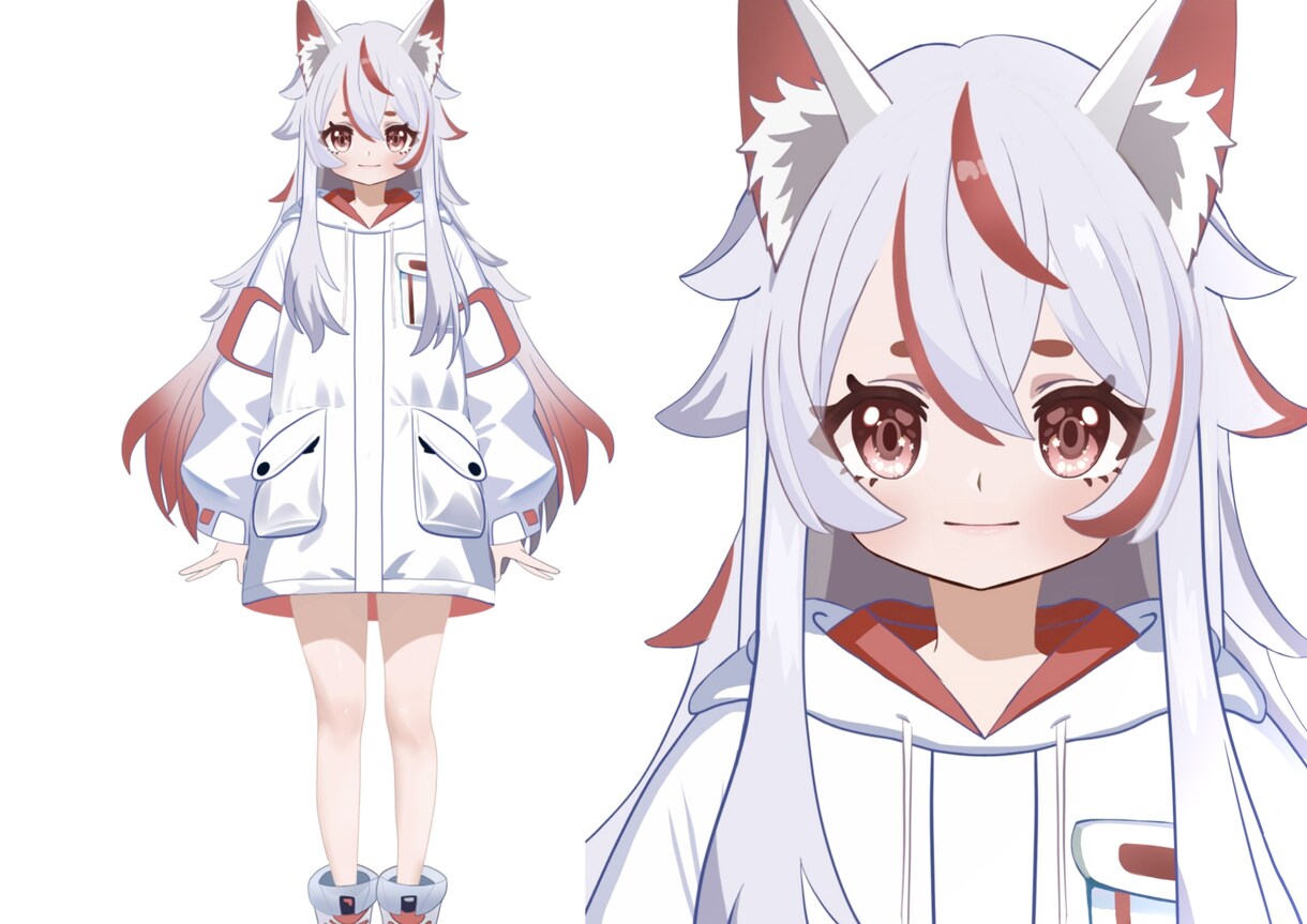 ふわっふわに動くVTuberモデルを提供します キャラデザ～モデリングまで！徹底サポートします‼️ イメージ2