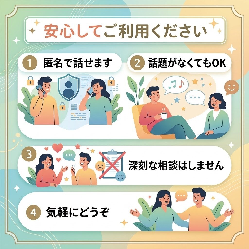 現役大学生が楽しく雑談します 友達感覚で気軽にお話ししませんか？ イメージ6