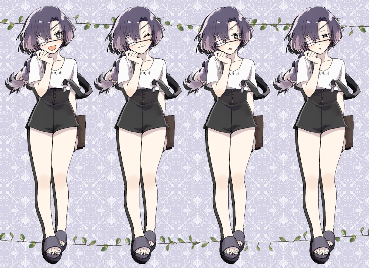 TRPG／配信／ゲーム用の立ち絵描きます ダークでニッチなキャラクターの立ち絵が欲しい方へ イメージ1