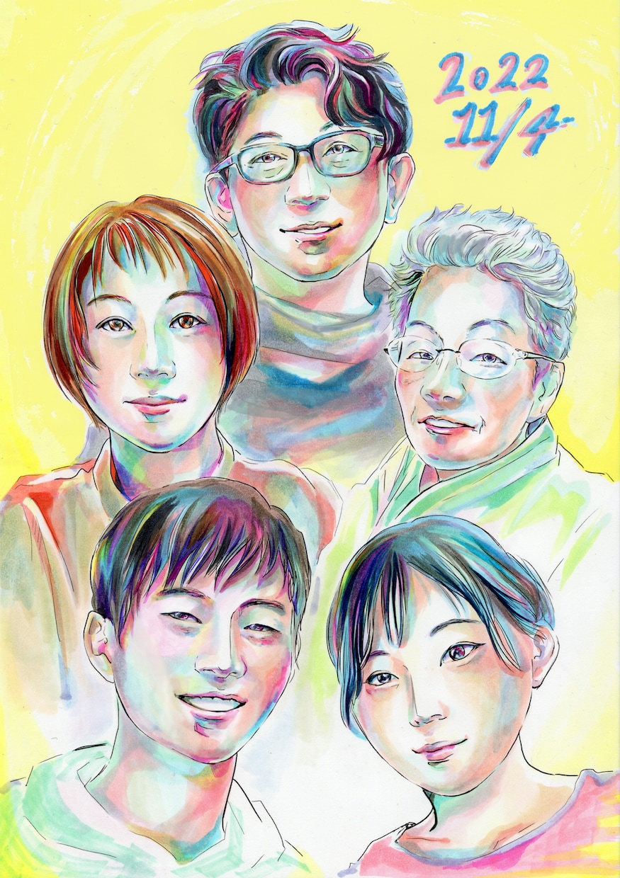 似顔絵オーダーお受けできます そっくりで美しくあなたらしいカラーで イメージ3
