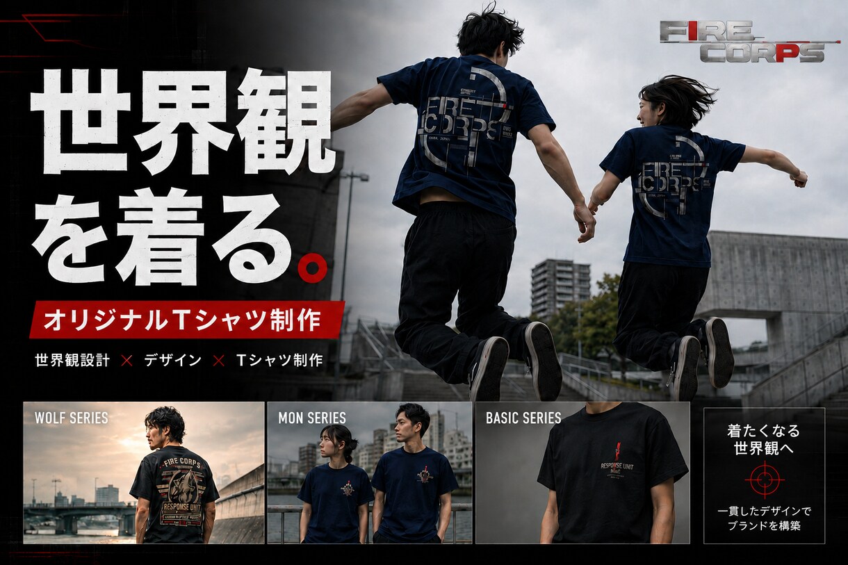 和×近未来Tシャツ制作します 世界観・ブランド感まで設計します イメージ1
