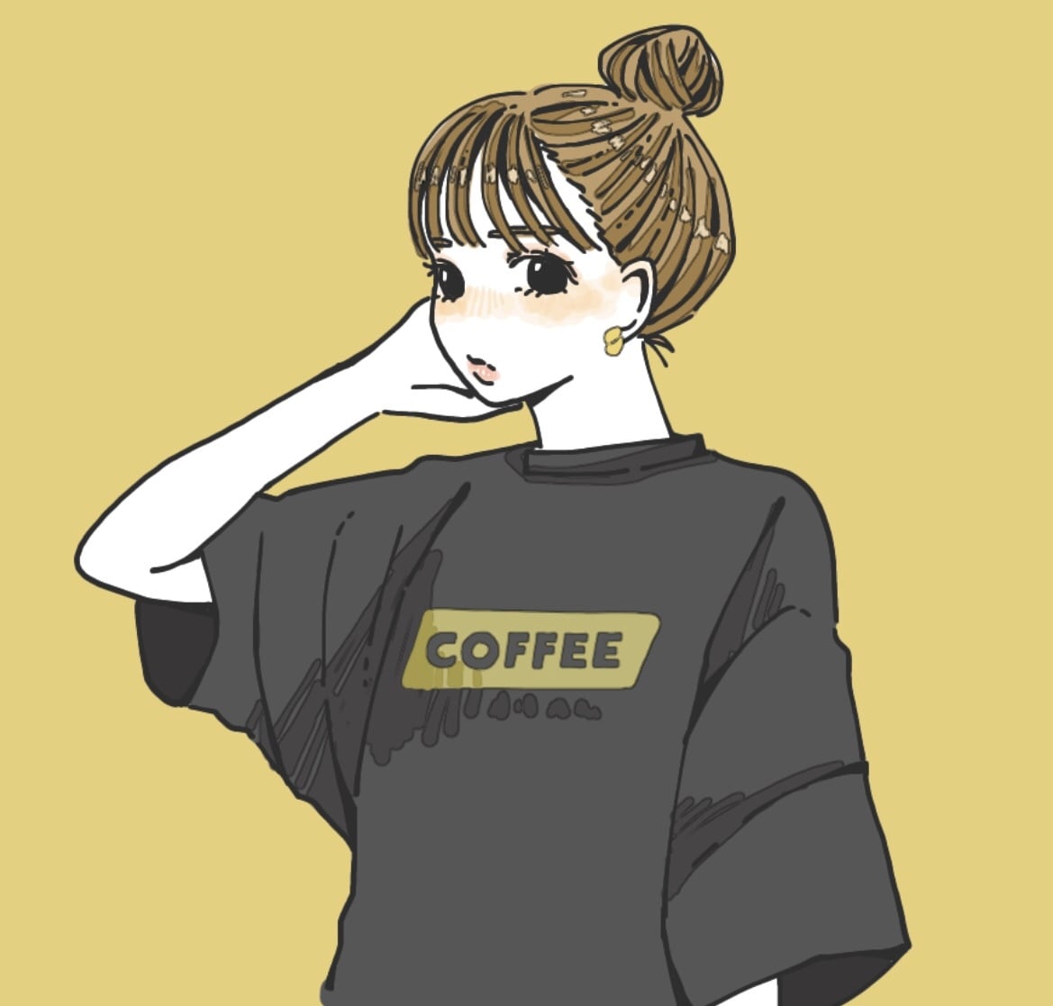 お洒落で少しレトロなイラスト描きます プロフィール画像、名刺、その他ご自由にお使い下さい！ イメージ2